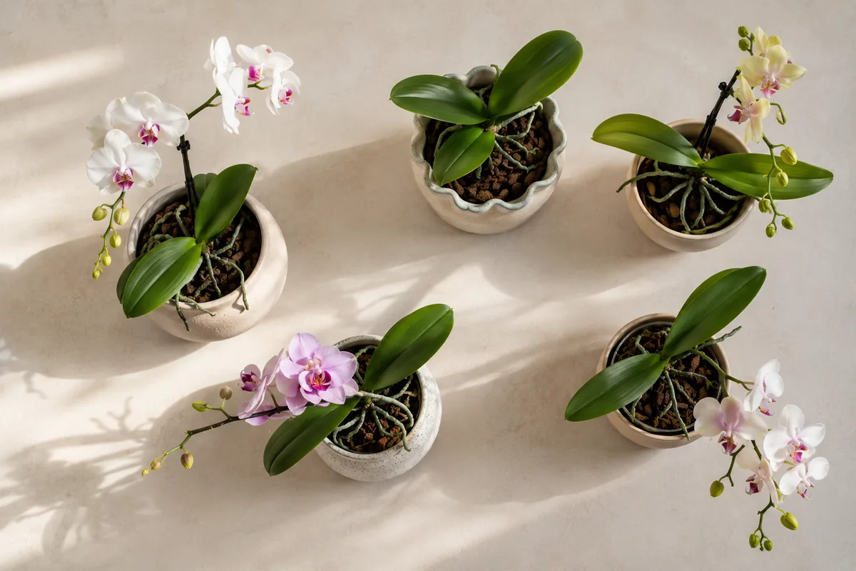 Maceta y sustrato: la base de una orquídea sana
